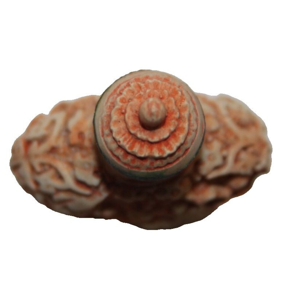 Vintage Chinese Orange Beige Carved Cinnabar Perfume Snuff Bottle Signed Marked - Picture 7 of 7